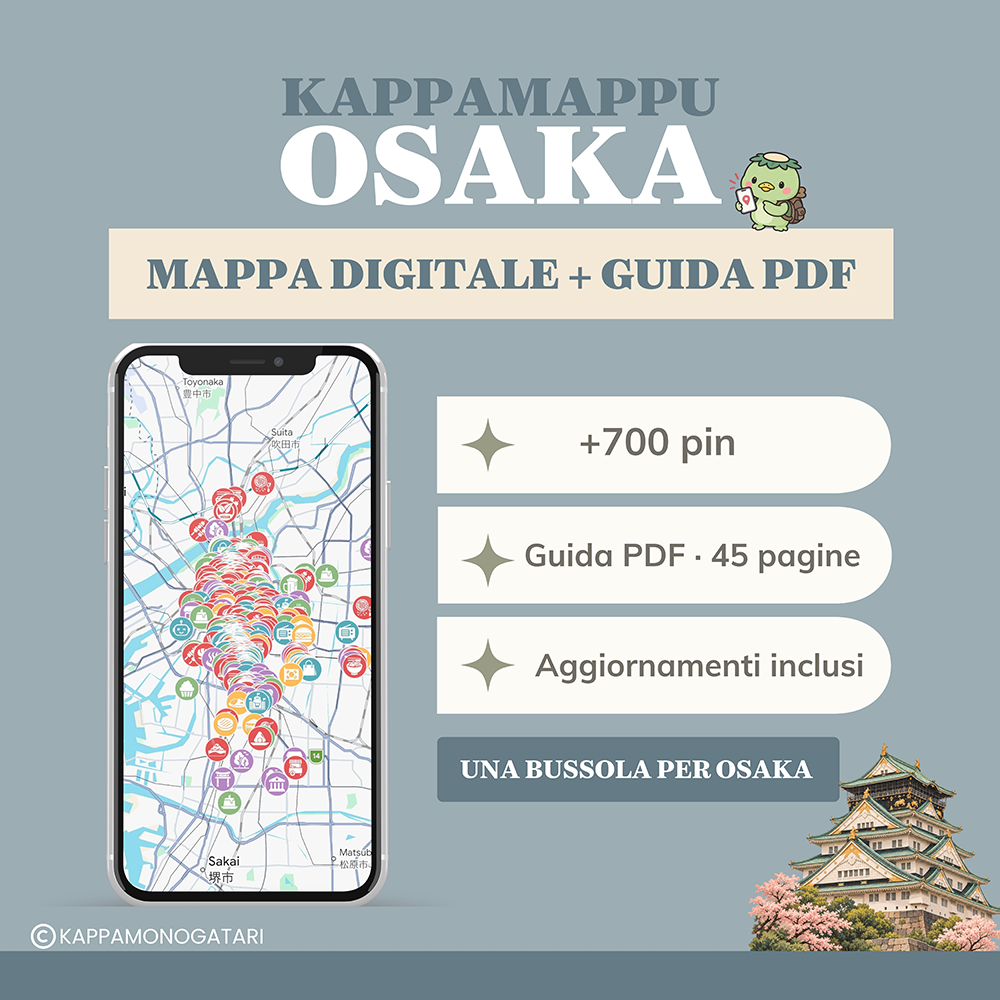 KappaMappu Osaka: mappa digitale su Google Maps e guida PDF